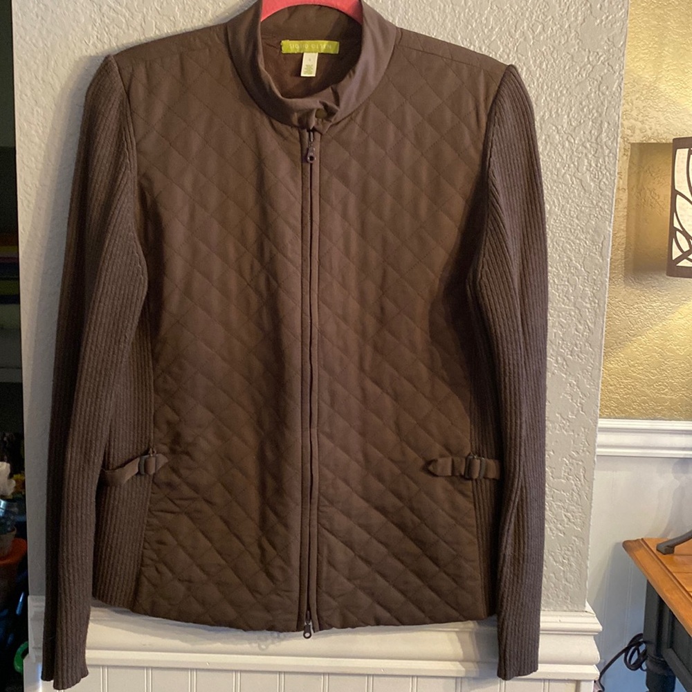 Ladies Large “Sigurd Olsen” chocolate brown jacket, great used condition.
